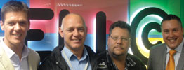 Cell C and ITEC Digital Solutions teams from left to right: Johan Crause (sales director) ITEC Digital Solutions; Henk van Eeden (Cell C – campus security manager); Reinhardt Kleinhans (Cell C – head of security); Richard O’Connor (managing director) ITEC Digital Solutions.